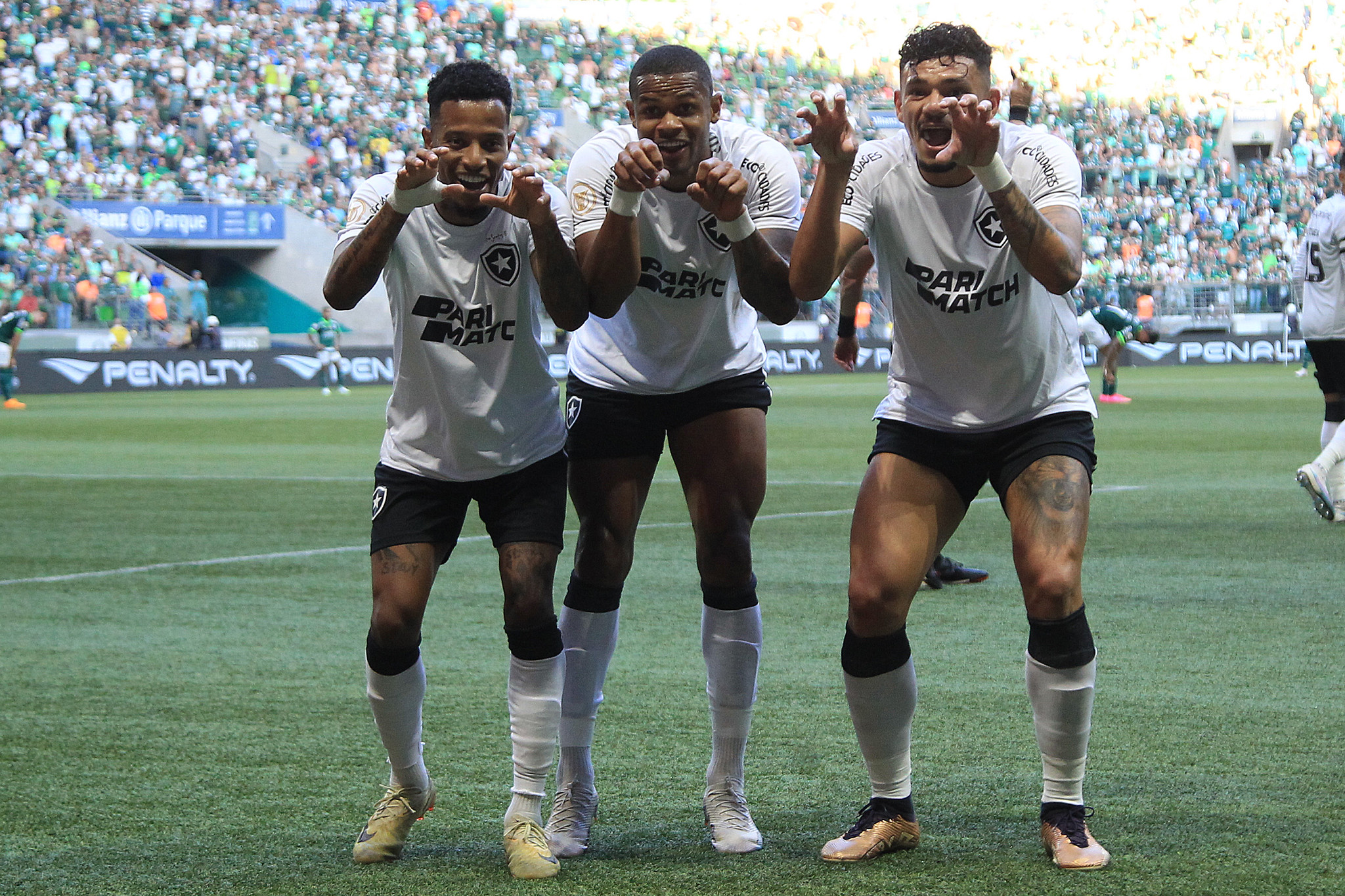 Botafogo conseguiu vitória fora de casa sobre o poderoso Palmeiras no último domingo. Foto: Vitor Silva/Botafogo