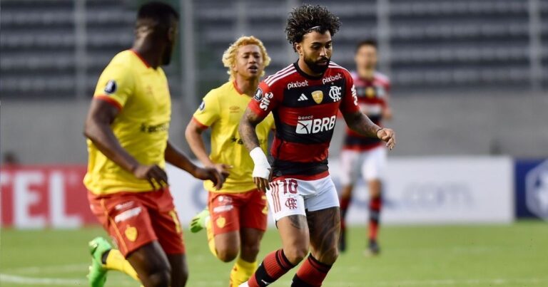 Flamengo x Aucas se enfrentam nesta quarta-feira pela Copa Libertadores. Foto: Marcelo Cortes / CRF