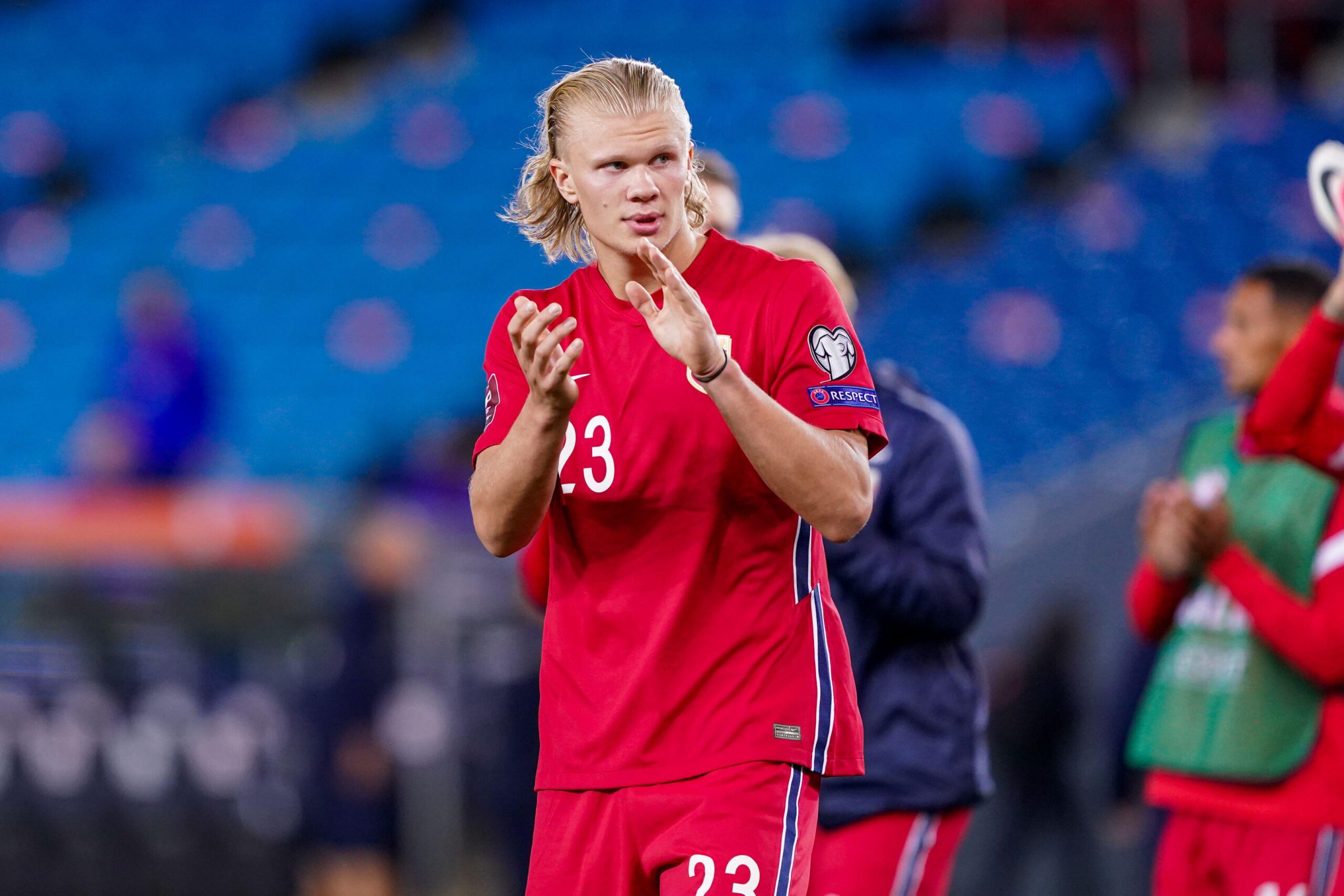 Erling Haaland é a grande esperança de gols da Noruega. 